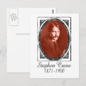 Stephen Crane Briefkaart (Voorkant / Achterkant)