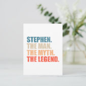 Stephen De Man De Mythe De Legende Briefkaart (Staand voorkant)