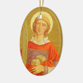 Stephen de Proto-Martyr (PM 08), dubbel Afbeelding Keramisch Ornament (Links)
