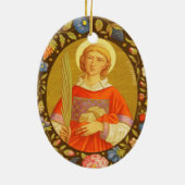 Stephen de Proto-Martyr (PM 08), dubbel Afbeelding Keramisch Ornament (Achterkant)