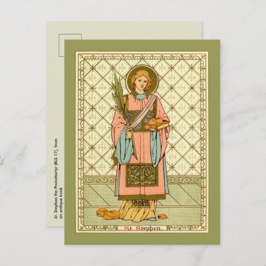 Stephen de Proto-Martyr (RLS 17) Briefkaart (Voorkant / Achterkant)