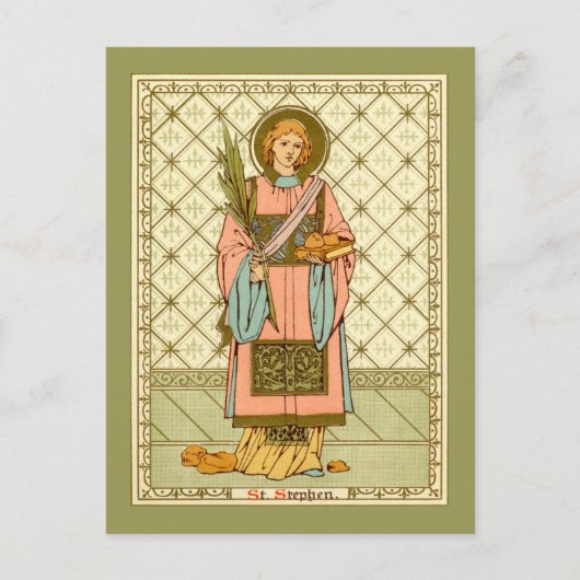 Stephen de Proto-Martyr (RLS 17) Briefkaart (Voorkant)