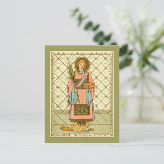 Stephen de Proto-Martyr (RLS 17) Briefkaart (Staand voorkant)