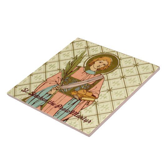 Stephen de Proto-Martyr (RLS 17) Tegeltje (Zijkant)