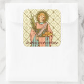 Stephen de Proto-Martyr (RLS 17) Vierkante Sticker (Tas)