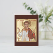 Stephen de Protomartyr Prayer-kaart Briefkaart (Staand voorkant)