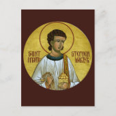 Stephen de Protomartyr Prayer-kaart Briefkaart (Voorkant)