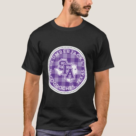 Stephen F Austin State Lumberjacks Plaid Badge T-shirt (Voorkant)
