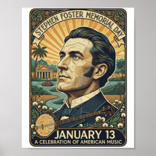 Stephen Foster Herdenkingsdag Poster