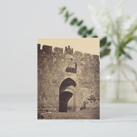 Stephen Gate in Jeruzalem Briefkaart (Staand voorkant)
