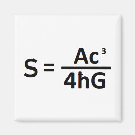 Stephen Hawkin zwart gat entropie formule magneet
