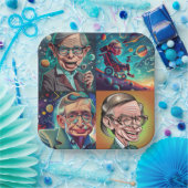 Stephen Hawking Genius Papieren Bordje (Feest)