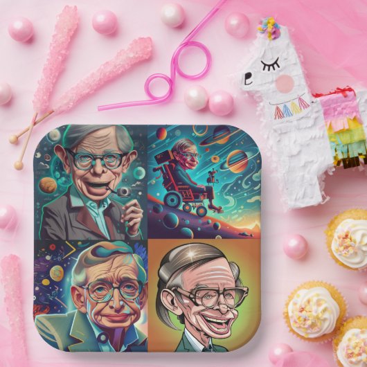 Stephen Hawking Genius Papieren Bordje (Feest)