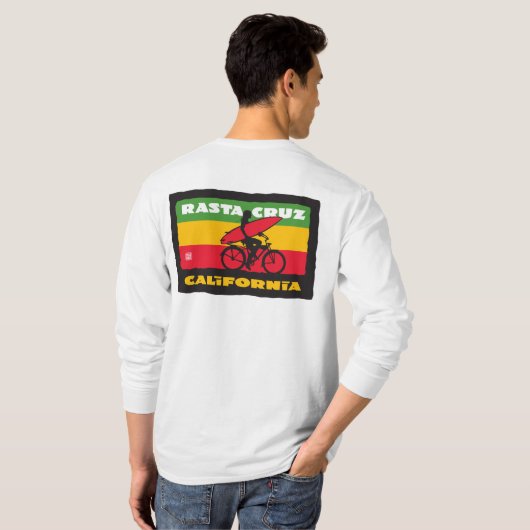 Stephen Hosmer's Rasta Cruz Surfer Girl T-shirt (Achterkant volledig)