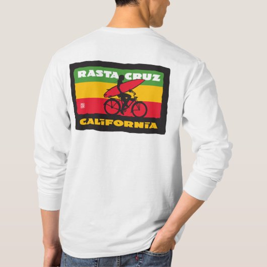 Stephen Hosmer's Rasta Cruz Surfer Girl T-shirt (Achterkant)
