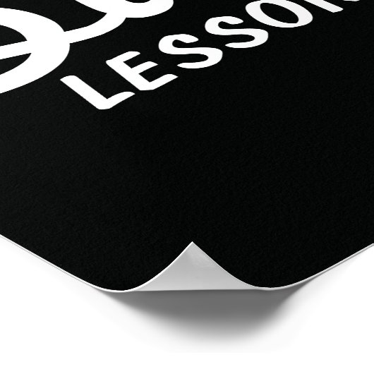 Stephen Hosmer's Surf Lessons Poster (Hoek)