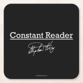 Stephen King, Constant Reader Kartonnen Onderzetters (Voorkant)