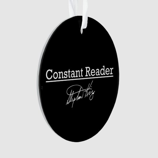 Stephen King, Constant Reader Ornament (voorkant)
