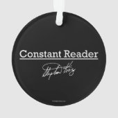 Stephen King, Constant Reader Ornament (achterkant)