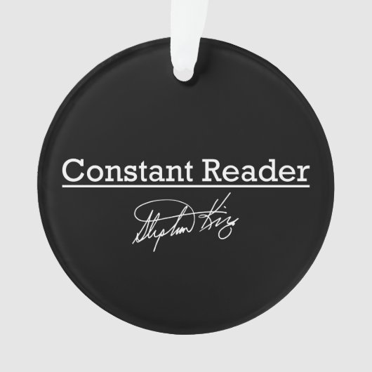 Stephen King, Constant Reader Ornament (voorkant)