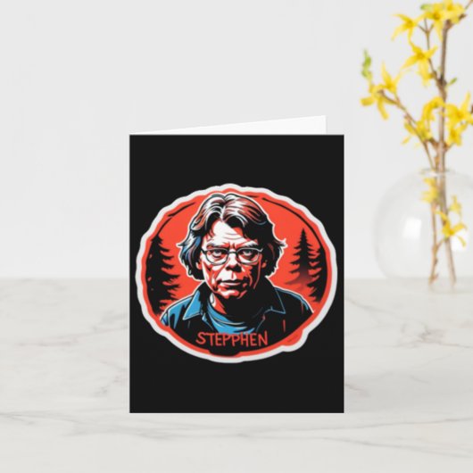 Stephen King Sticker  Kaart (Gele Bloem)