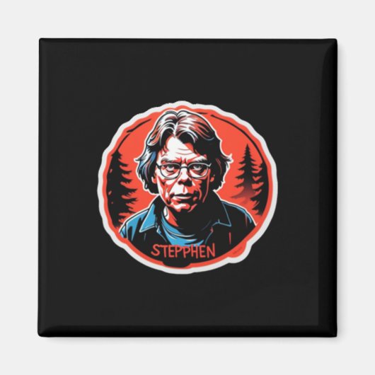 Stephen King Sticker Magneet (Voorkant)