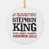 Stephen King's Euro Tour Keramisch Ornament (Voorkant)