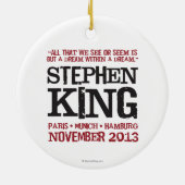 Stephen King's Euro Tour Keramisch Ornament (Achterkant)