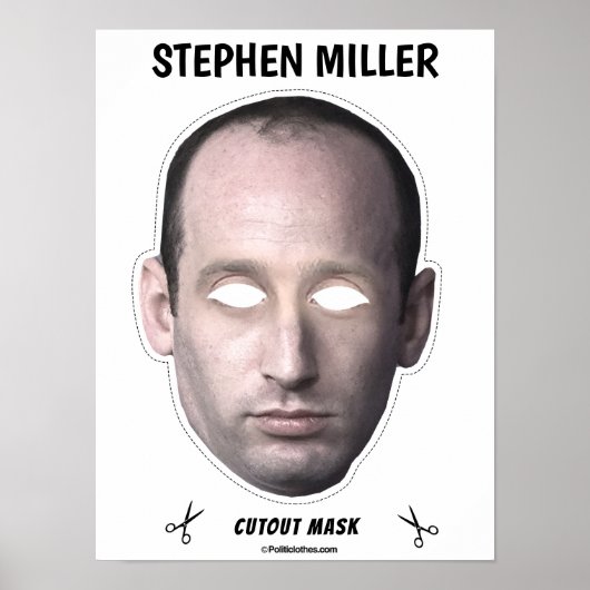 STEPHEN MILLER Halloween Masker Poster (Voorkant)