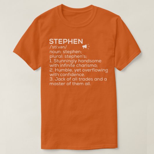 Stephen Naam Definitie Stephen Betekenis Stephen N T-shirt (Design voorkant)