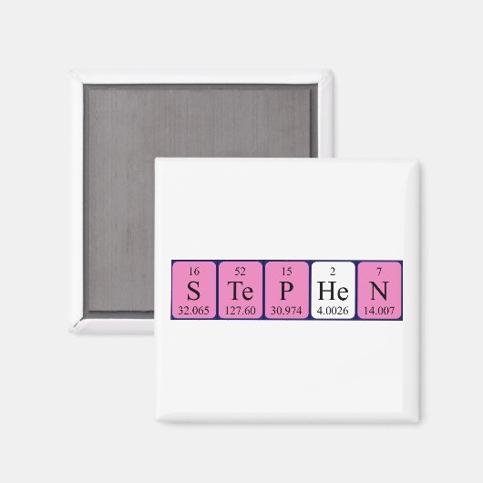 Stephen periodiek tabelnaam magnet (Voorkant / Achterkant)