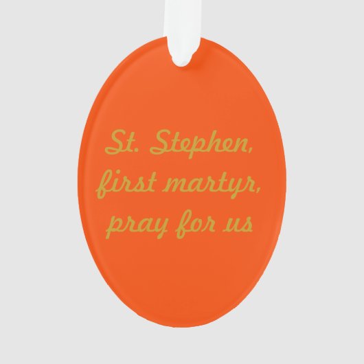 Stephen Proto-Martyr (PM 08) Acryl Ornament (achterkant)