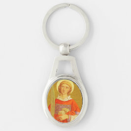 Stephen the ProtoMartyr (PM 08) Oval Metaal Sleutelhanger