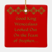 Stephen the ProtoMartyr (SNV 26) Square Keramisch Ornament (Achterkant)