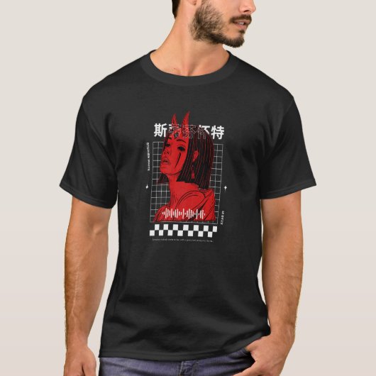 Stephen White's Devil Girl Aesthetic T-shirt (Voorkant)