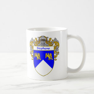 Stephens Coat of Arms/Family Crest (Beheerd) Koffiemok