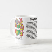 Stephens Family Coat of Arms Mok (Voorkant links)