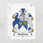 Stephens Family Crest Briefkaart (Voorkant / Achterkant)