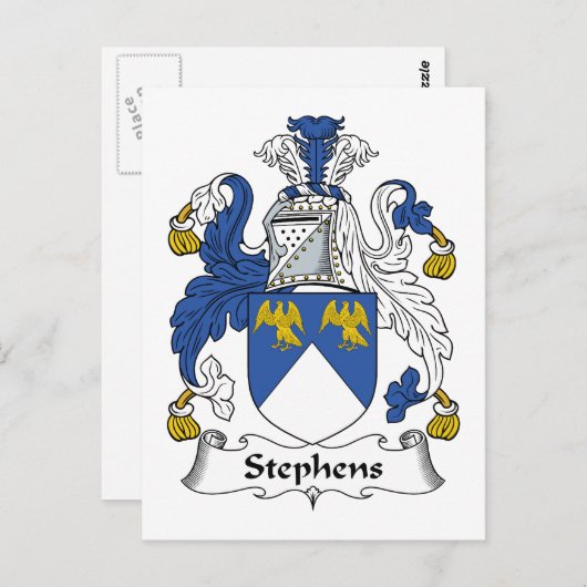 Stephens Family Crest Briefkaart (Voorkant / Achterkant)