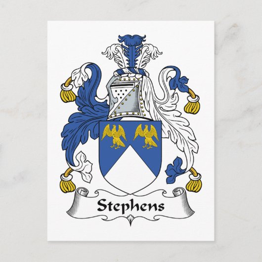 Stephens Family Crest Briefkaart (Voorkant)