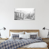 Stephen's, Hogerhuis na de brand Canvas Afdruk (Insitu (Slaapkamer))