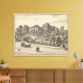 Stephens residentie, Woodland Canvas Afdruk (Insitu (Woonkamer))