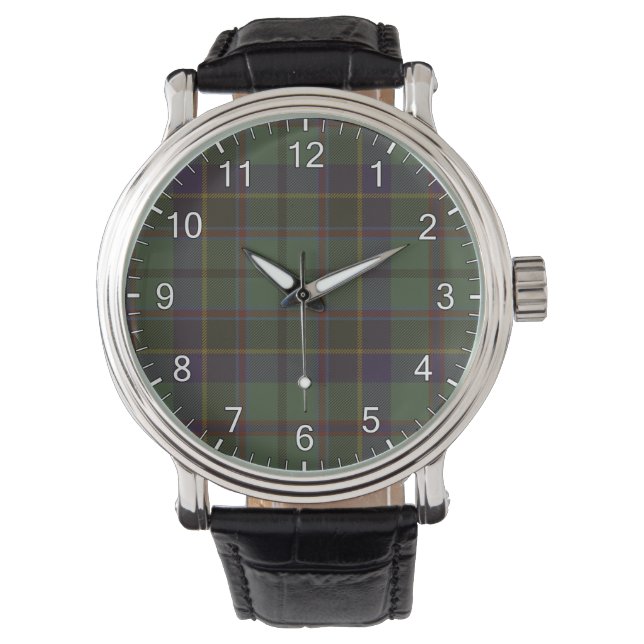 Stephenson Clan Tartan Horloge (Voorkant)