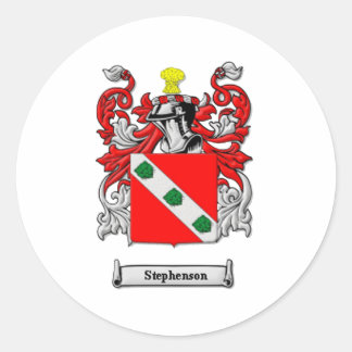 Stephenson familiewapen ronde sticker