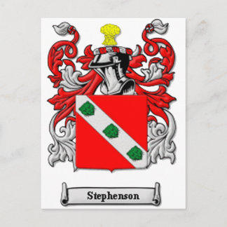 Stephenson Family Coat of Arms Briefkaart