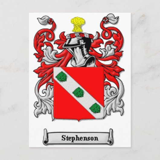 Stephenson Family Coat of Arms Briefkaart (Voorkant)