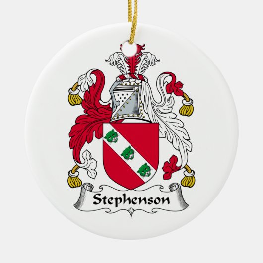Stephenson Family Crest Keramisch Ornament (Voorkant)