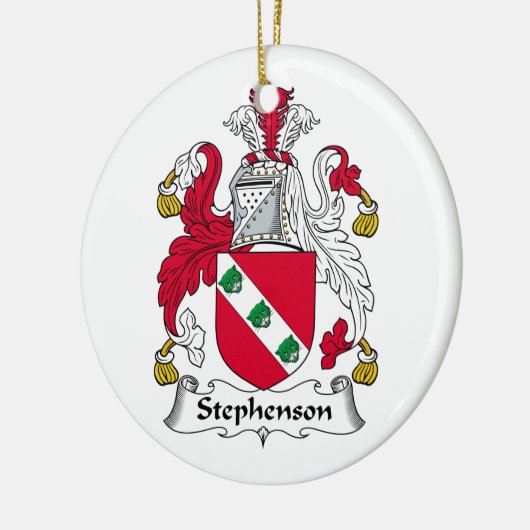 Stephenson Family Crest Keramisch Ornament (Links)
