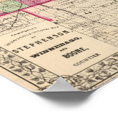 Stephenson, Winnebago, provincie Boone Poster (Hoek)