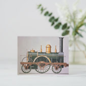 Stephensons 'North Star' stoommachine, 1837 Briefkaart (Staand voorkant)